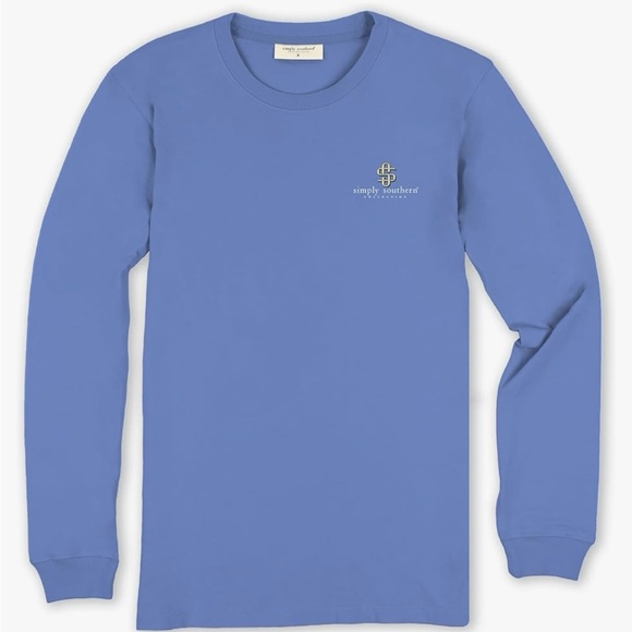 Various Sizes-Simply Southern Ducks In A Row Long Sleeve T-Shirt - Picture 2 of 2